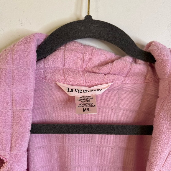 Pink dressing gown La vie en rose💕 Size:M/L - Picture 3 of 6